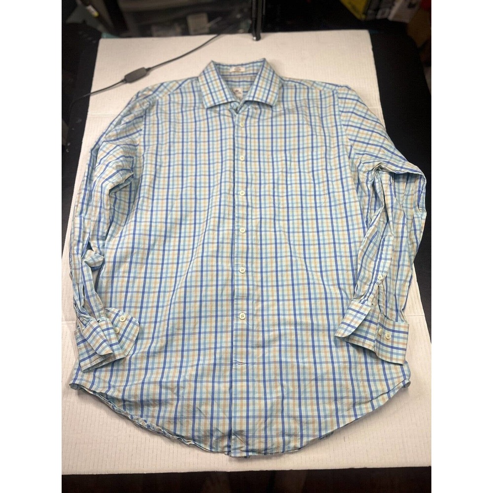 Peter‎ Millar Men's (L) Blue Multicolor  Button Down Long Sleeve Shirt